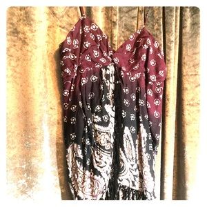 Free People FRINGE Halter Tunic Top M/L